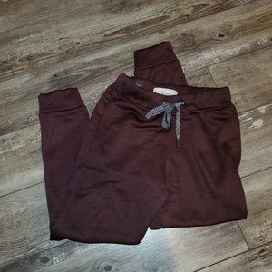 BNWT Six Lincoln burgundy joggers size small